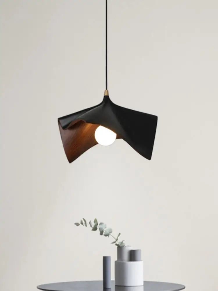 suspension nordique créative en résine avec éclairage décoratif - vue 5 sur 9