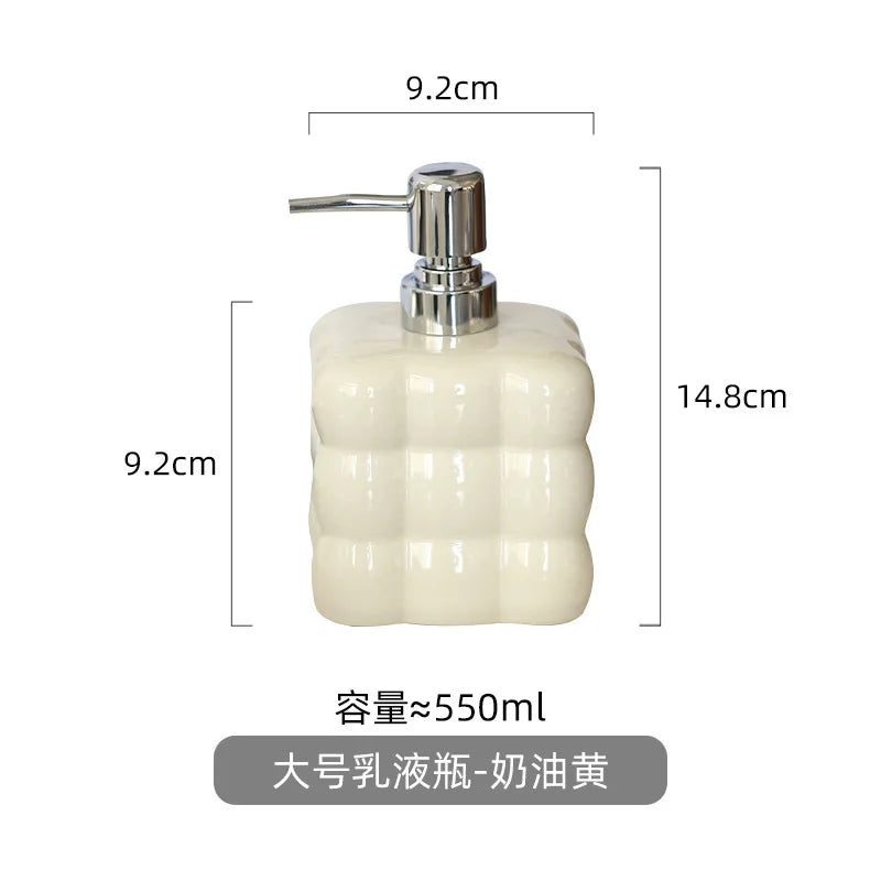 distributeur de savon créatif en céramique pour désinfectant et shampoing - vue 12 sur 12