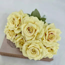bouquet de roses artificielles en soie pour décoration festive