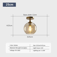 plafonnier led en verre design minimaliste moderne pour intérieur