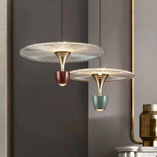 suspension minimalistes modernes en verre grain d'eau