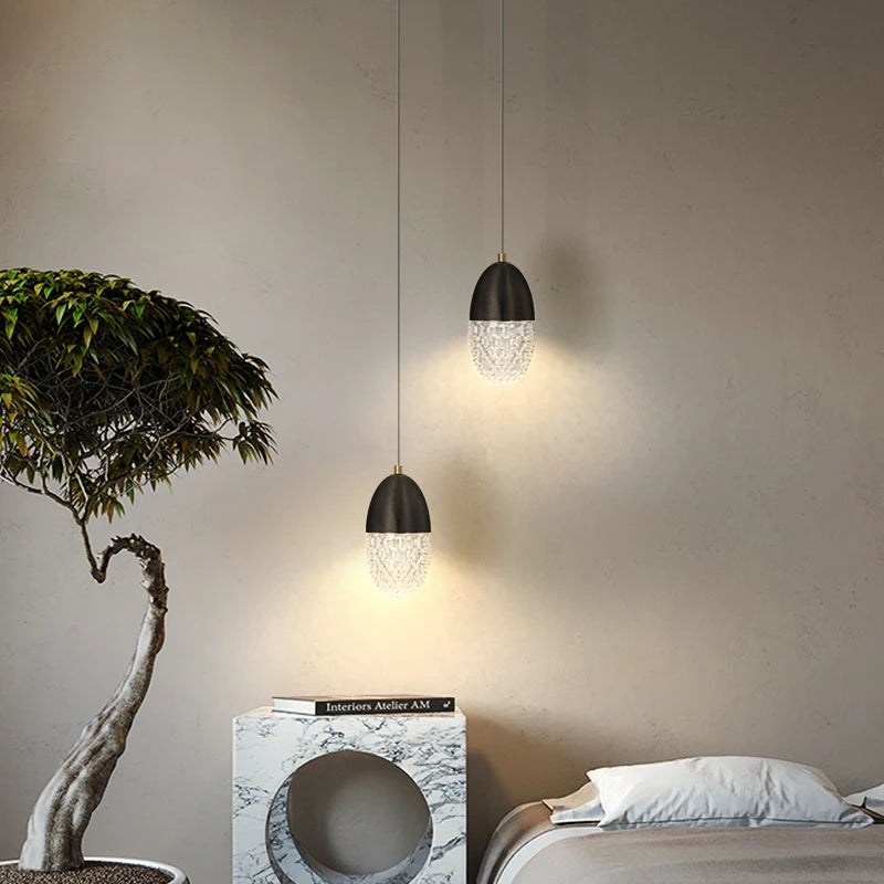 Nordische LED-Nachttischlampe modern für Restaurant und Bar - vue 5 sur 8