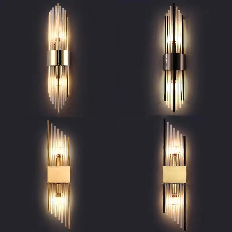 applique murale mini en verre et acier inoxydable pour divers espaces - vue 6 sur 14