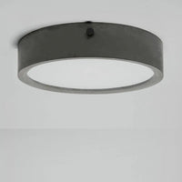 plafonnier rond en ciment style industriel pour tous espaces