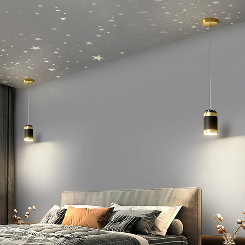 Moderner LED-Kronleuchter als Pendelleuchte für nordische Inneneinrichtung dekorativ - vue 5 sur 9
