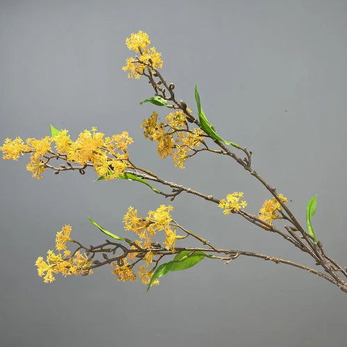 lot de 2 fleurs artificielles en saule des neiges décoratives - vue 10 sur 12