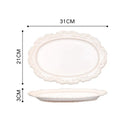 Service de table céramique relief style vintage complet