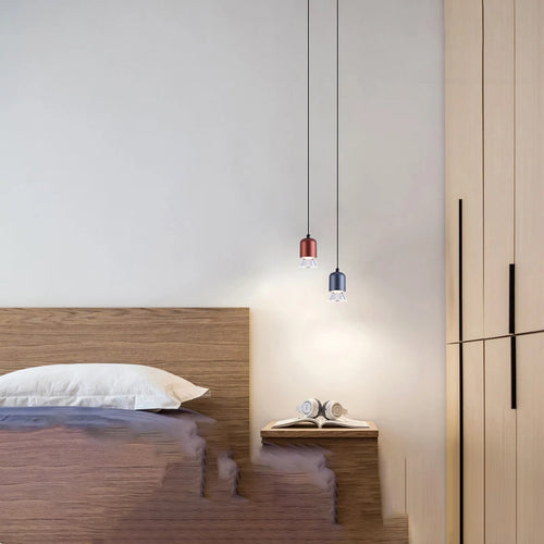 Suspension Led En Aluminium Chambre Chevet Projecteur 7W COB