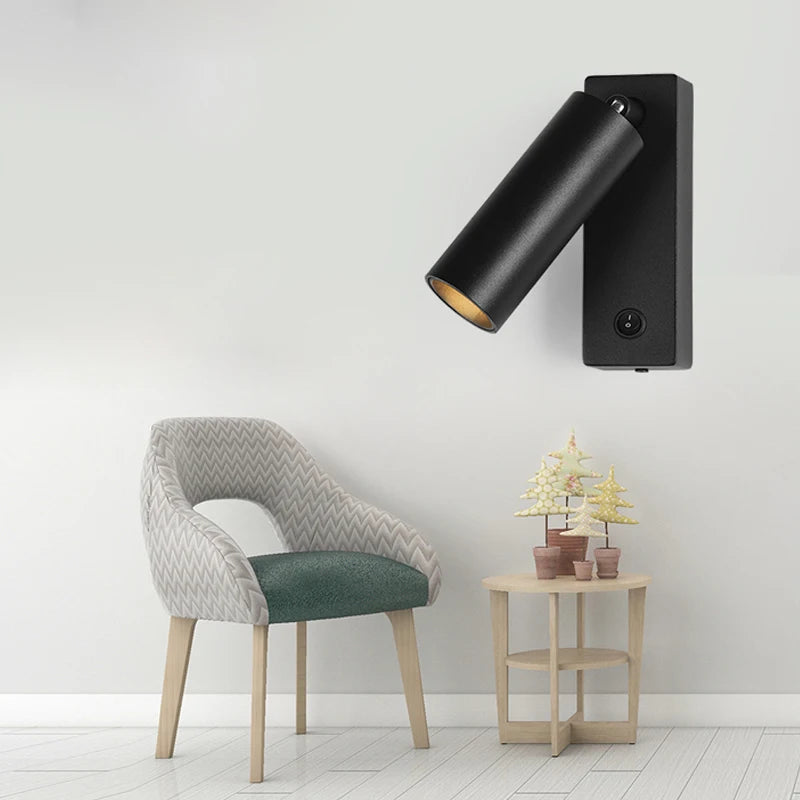 Applique murale avec spot cylindrique à LED directionnel - vue 4 sur 11