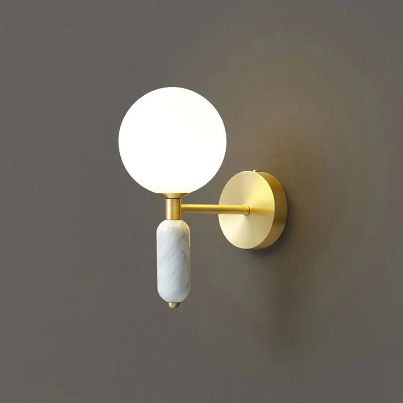 Applique murale Led en verre au design nordique moderne - vue 3 sur 8