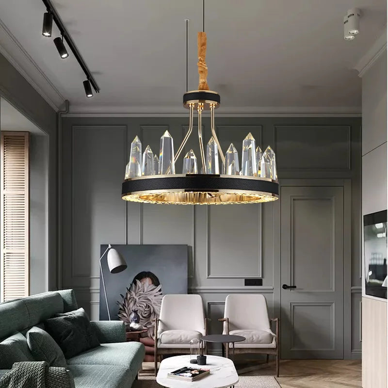 suspension en cristal transparent pour une décoration moderne - vue 3 sur 11