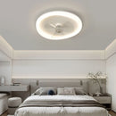 Minimalistischer nordischer LED-Deckenventilator mit Fernbedienung