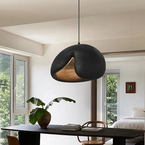 Kronleuchter Wabi Sabi nordisch minimalistisch LED hängend - vue 5 sur 10