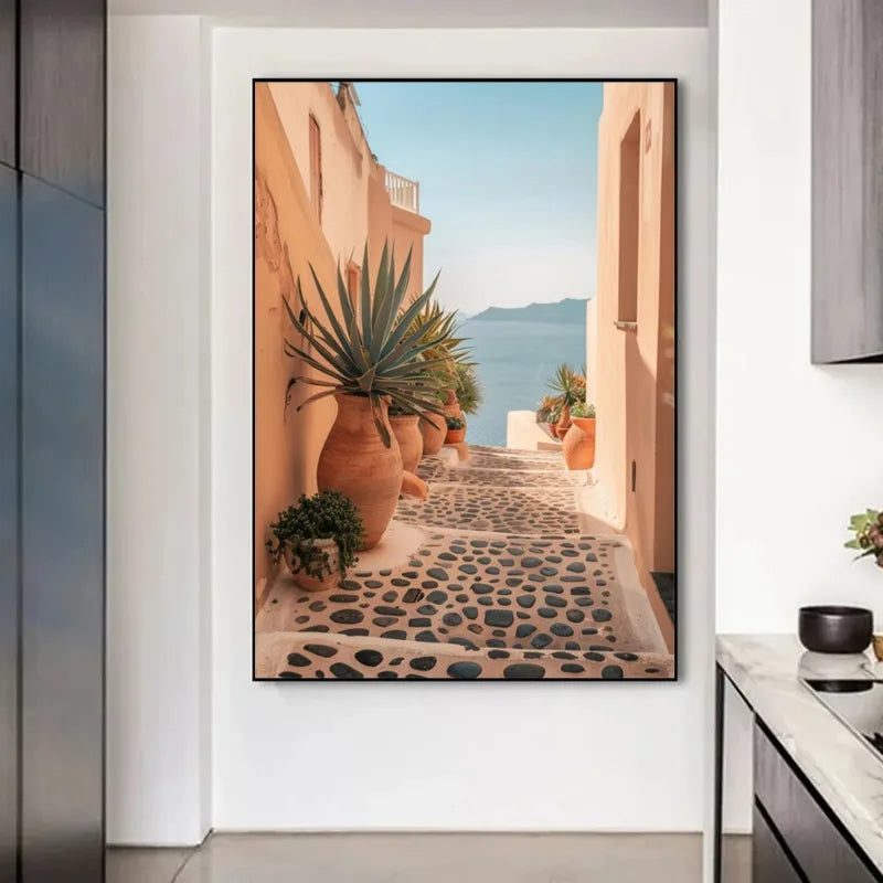 affiches modernes de paysages de voyage en grèce
