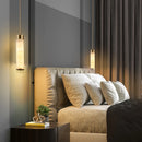 LED-Pendelleuchte aus Marmor und Messing mit verstellbarem Kabel
