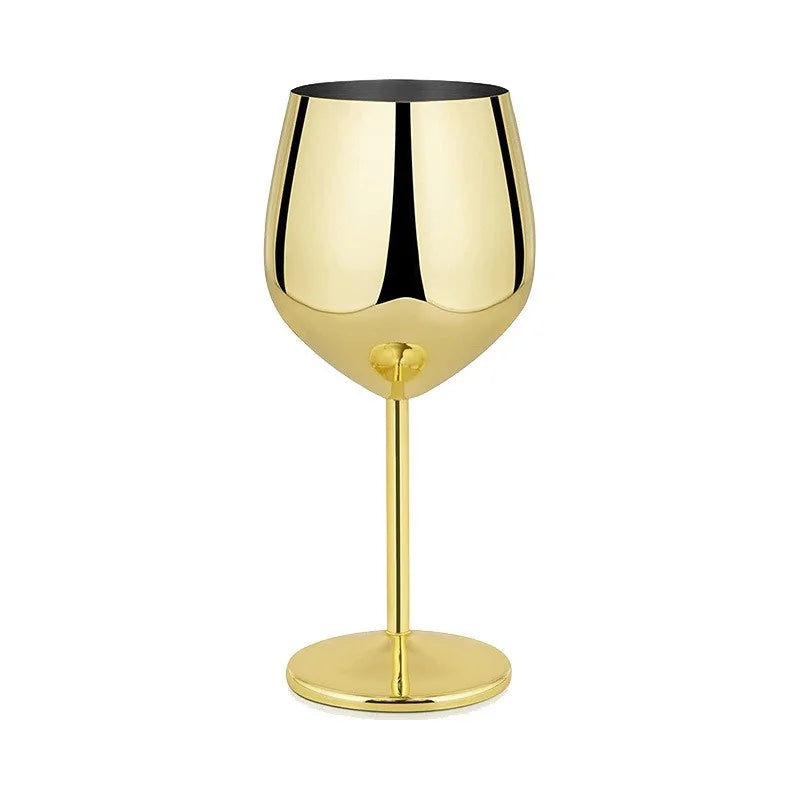 Verre cocktail vin inox incassable 500ml style europeen
