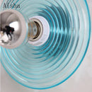 Wandleuchte Retro aus gewelltem Glas dekoratives Design für den Innenbereich