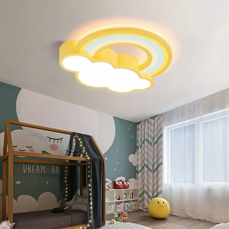plafonnier moderne led en forme de nuage arc-en-ciel nordique - vue 5 sur 9