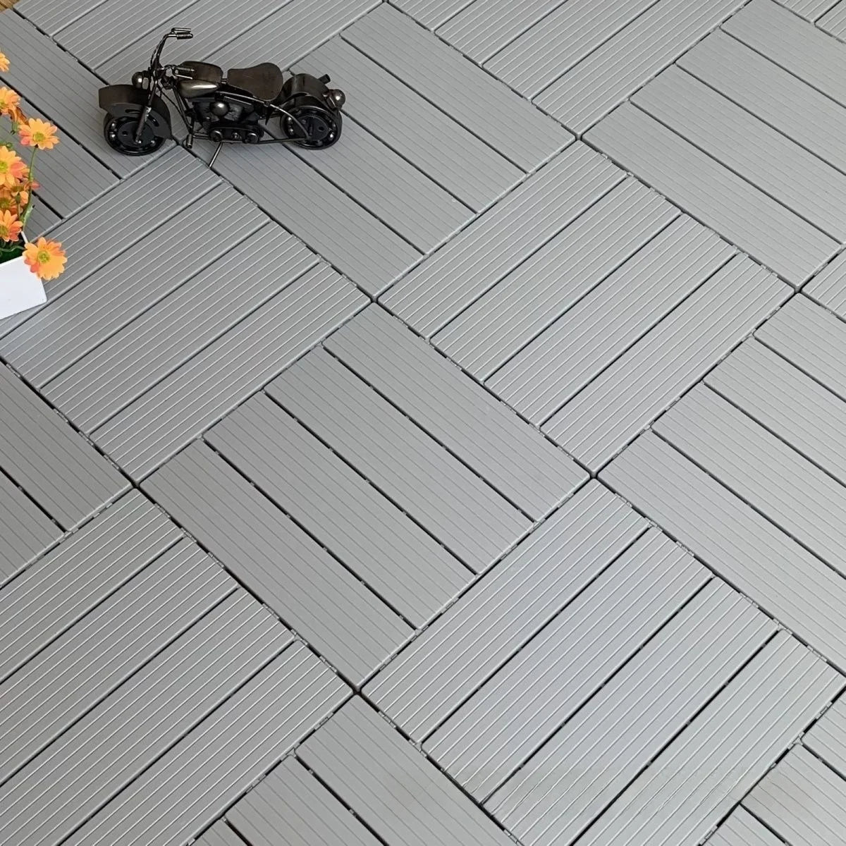 Lames pvc emboitables effet bois exterieure 30 cm