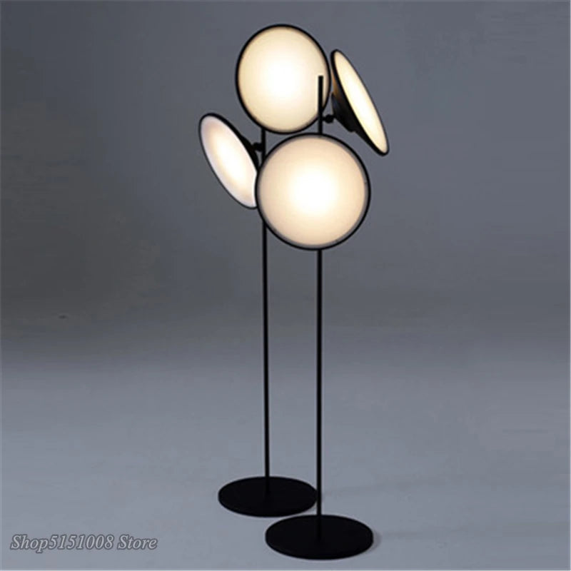 Moderner LED-Stehleuchte im nordischen Design mit doppeltem Licht - vue 5 sur 7