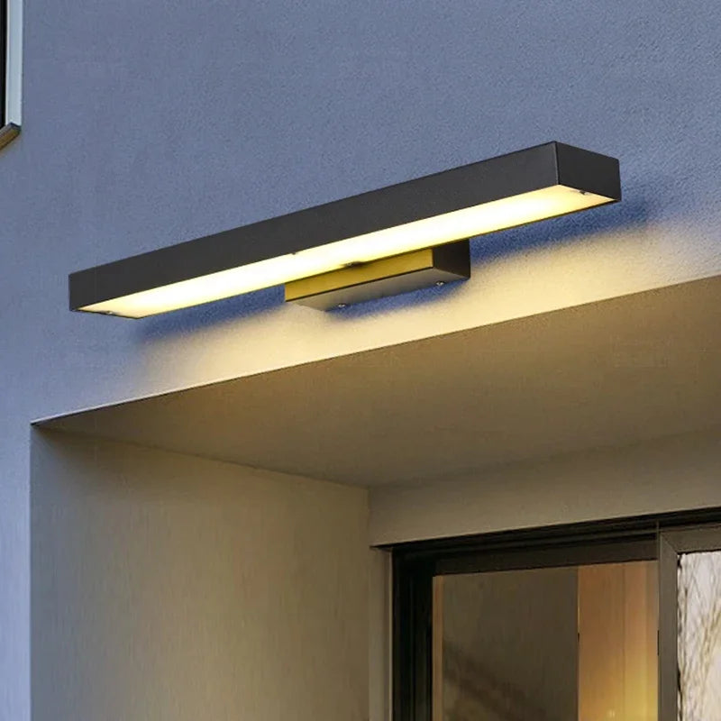 Outdoor Sensing Wall Lamp, Outdoor Waterproof Wall, Villa Courtyard Waterproof, Entrance Door Human Body Sensing Lamp - vue 2 sur 8