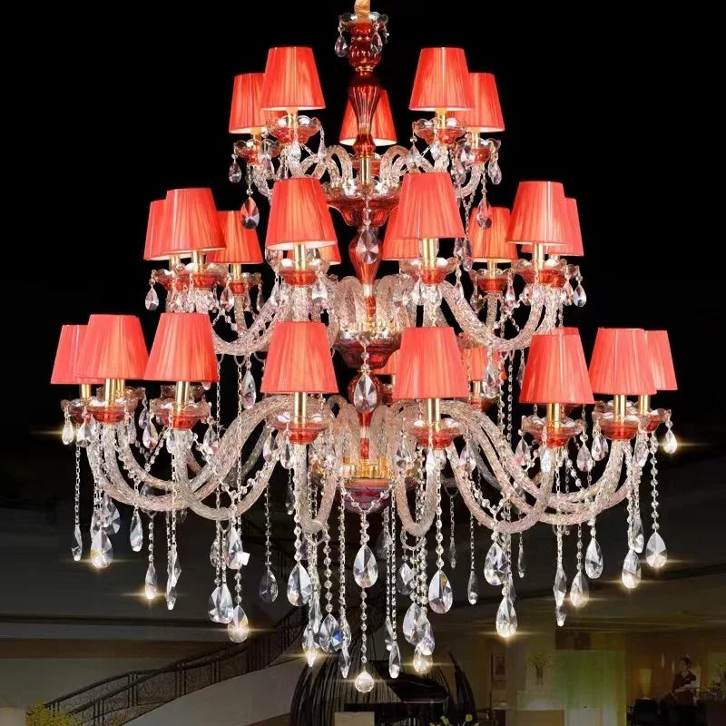 lustre en cristal design pour décoration de restaurant et café - vue 3 sur 6