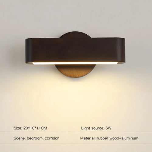 applique murale moderne en bois pour intérieur et veilleuse décorative - vue 9 sur 8