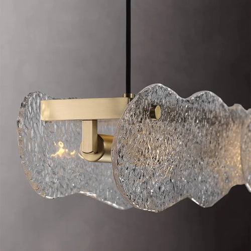 Moderne Pendelleuchte aus Kupfer und Glas für Restaurants - vue 5 sur 12
