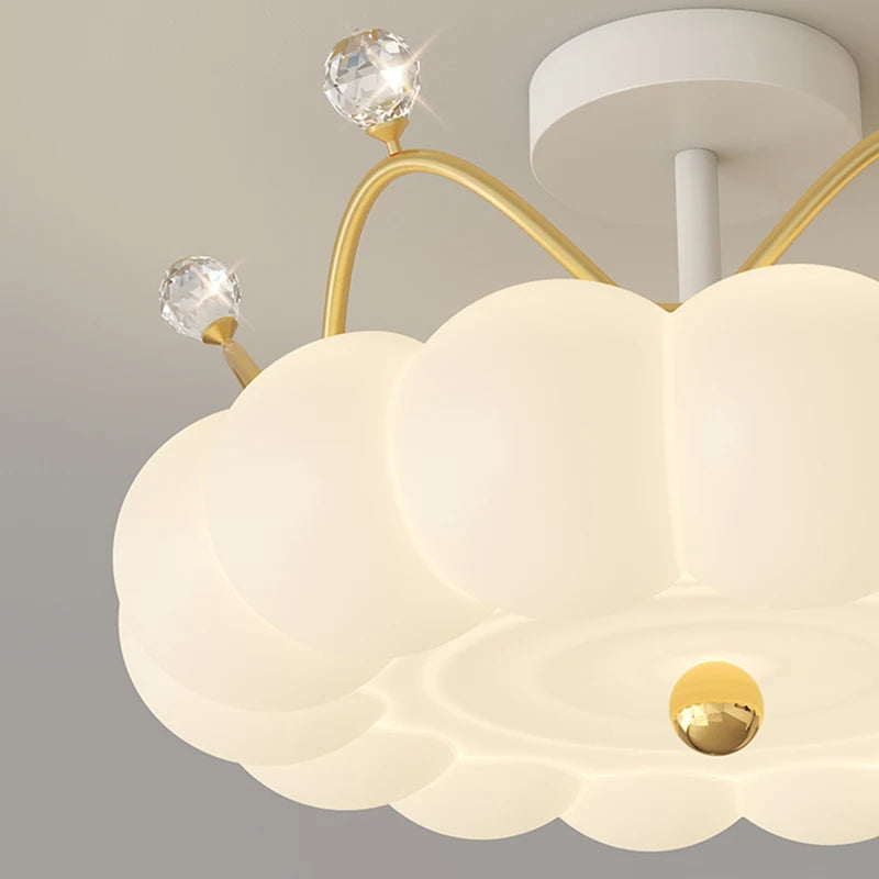 plafonnier moderne en forme de couronne avec télécommande - vue 6 sur 11