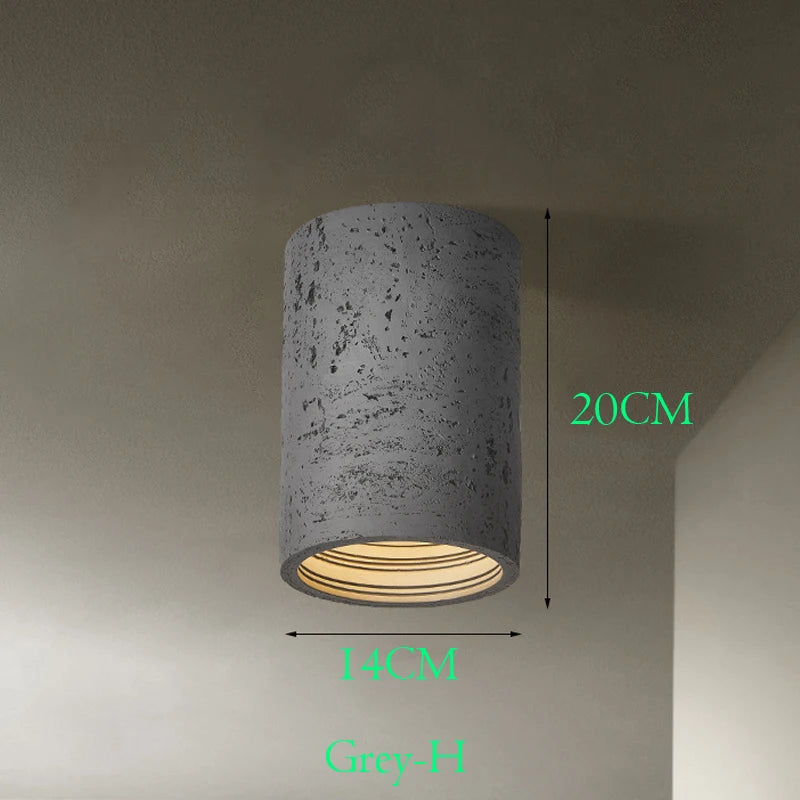 Wabi Sabi – LED-Spot aus rotem Zement - vue 8 sur 16