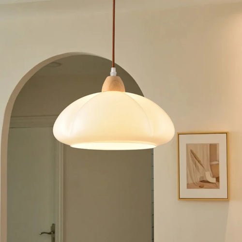lampe suspendue en verre nordique décorative en forme de citrouille