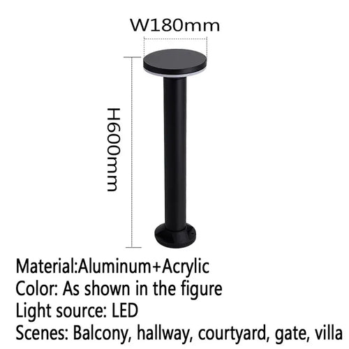 Moderne LED-Außenleuchte für Garten und Hof - vue 38 sur 47