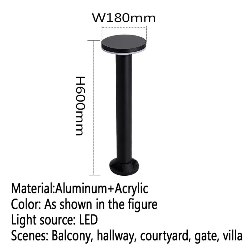 Moderne LED-Außenleuchte für Garten und Hof - vue 37 sur 47