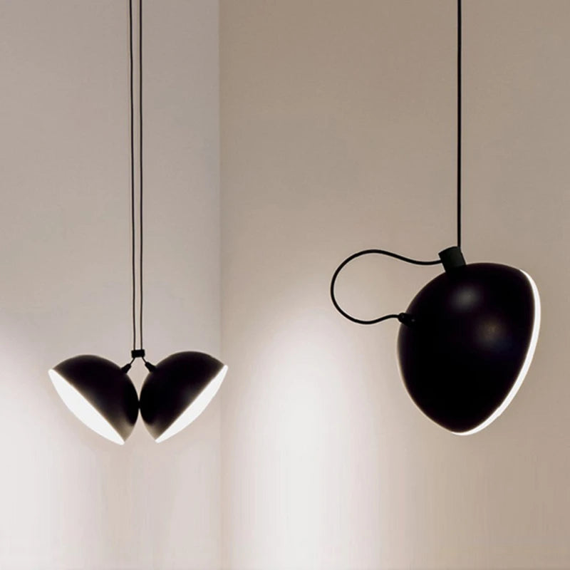 lustre noir design à assembler pour décoration intérieure moderne - vue 5 sur 8