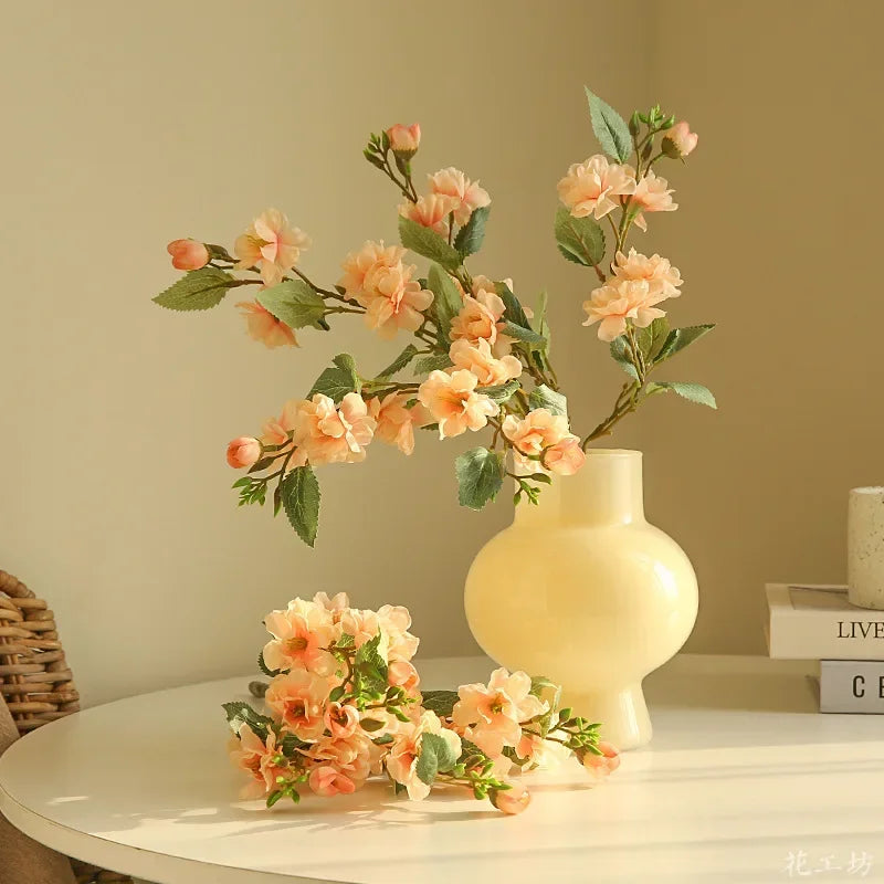 bouquet de camélias en soie pour décoration florale artificielle