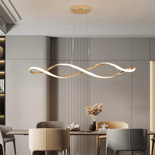 lustre moderne intelligent avec alexa pour intérieur design - vue 2 sur 9