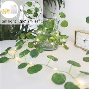 LED-Lichterkette Ahornblätter für Weihnachtsdekoration