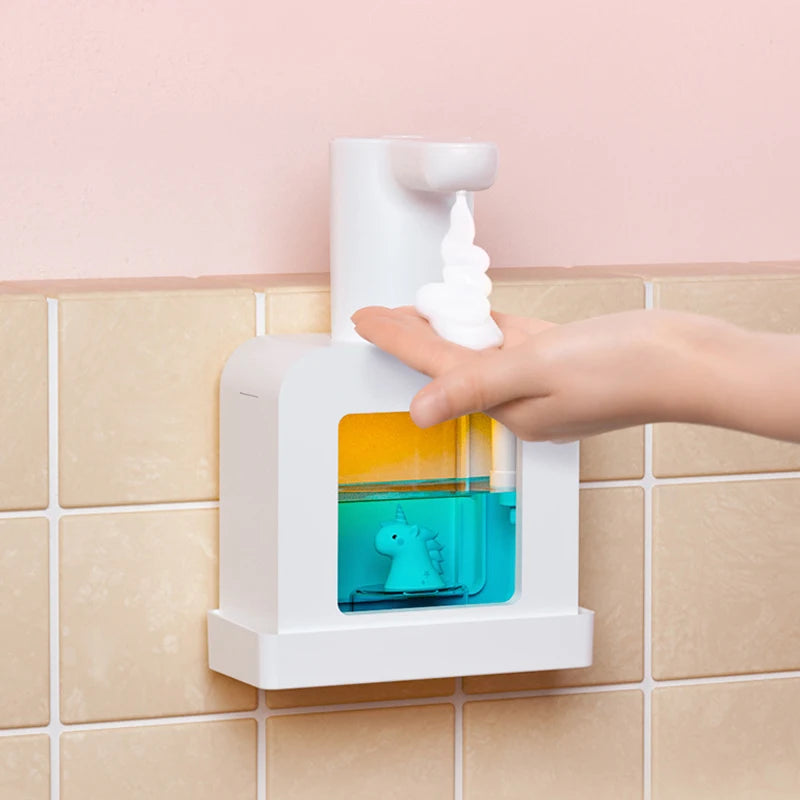 distributeur de mousse automatique mignon pour enfants en dessin animé - vue 8 sur 8