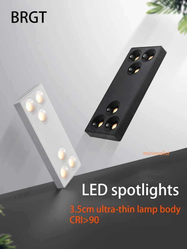 projecteur led brgt cob en saillie en aluminium pour intérieur moderne