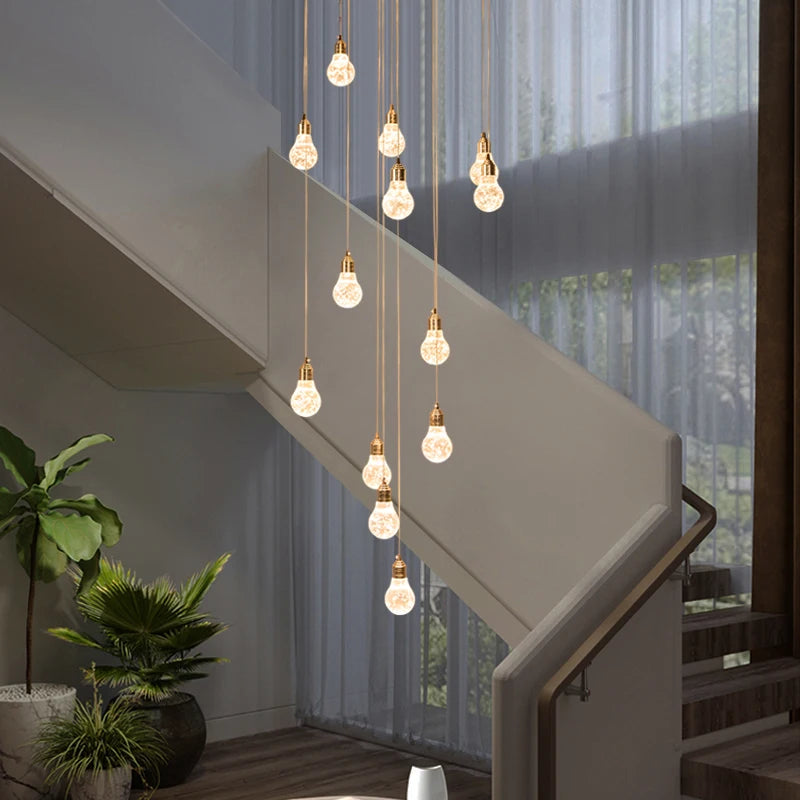 lustre moderne en cristal pour décoration intérieure élégante - vue 4 sur 14