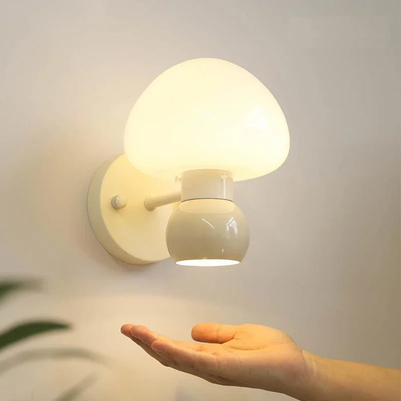 Applique murale crème champignon Double tête G9 - vue 6 sur 6