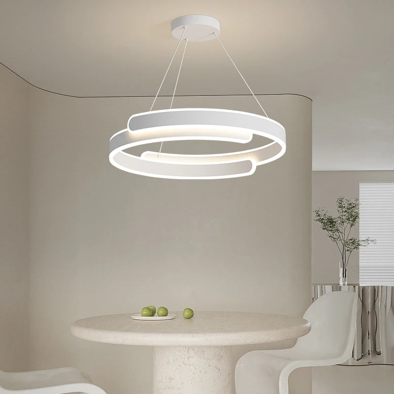 suspension led anneau design pour décoration intérieure élégante - vue 5 sur 8