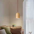 Vintage-Pendelleuchte aus Naturstein mit LED und Retro-Dekor