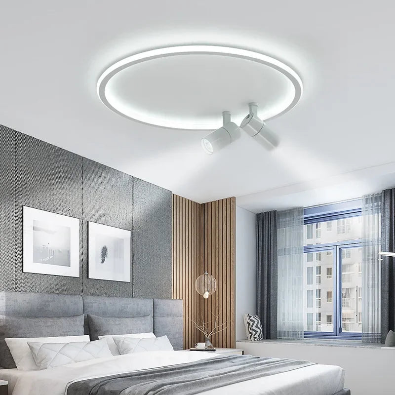 Plafonnier moderne LED avec spots