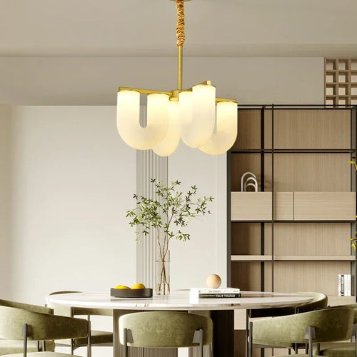 LED-Pendelleuchte aus Acryl in U-Form Dekorative Pendelleuchte - vue 3 sur 10