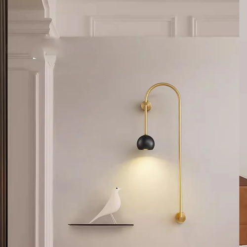 Wandleuchte aus Kupfer im italienischen Stil für ein elegantes Interieur - vue 3 sur 8