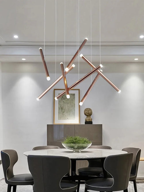 lustre led minimaliste moderne pour restaurant bar entreprise café magasin