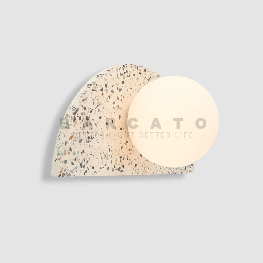 applique led terrazzo japonais rétro nordique pour homestay