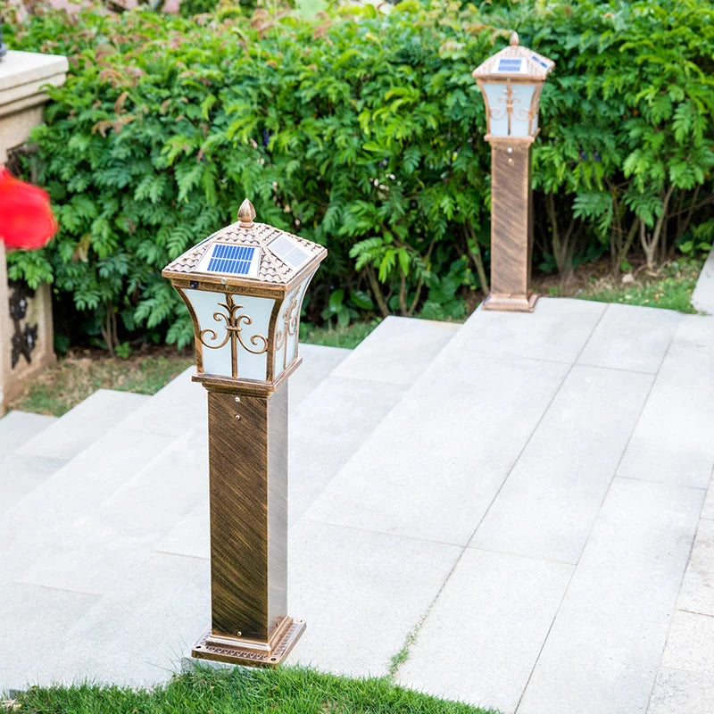 lampe solaire led décorative pour jardin et chemin - vue 4 sur 7