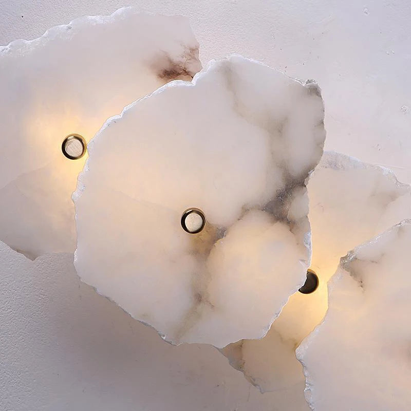applique murale led en marbre naturel pour hôtel allée - vue 6 sur 8